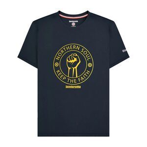 Lambretta Mens Northern Soul T-Shirt / Navy/Gold